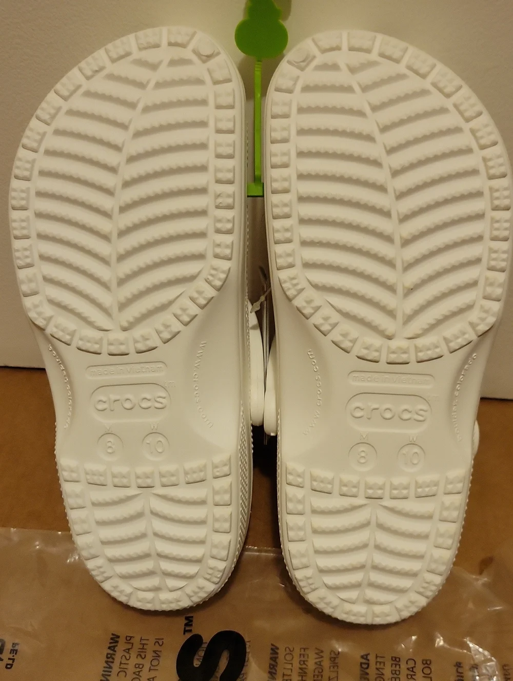 NWT: Crocs Unisex Adult White Classic